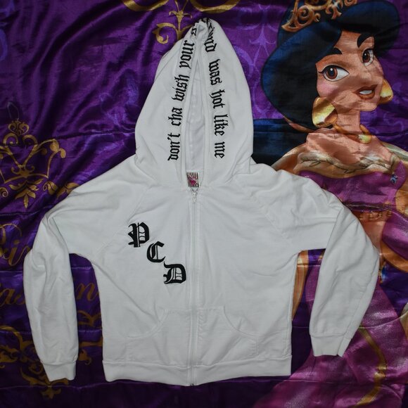 PUSSYCAT DOLLS DON'T CHA WISH YOUR GIRLFRIEND WAS HOT LIKE ME HOODIE size SMALL - Picture 1 of 13
